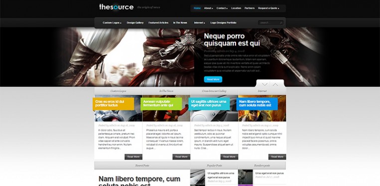 TheSource Theme   the origin of news