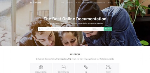 Manual – Complete online documentation wordpress theme